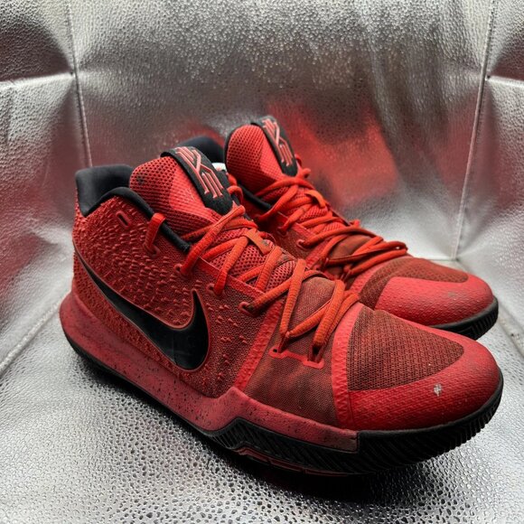 Size 12 Nike Kyrie 3 Three Point Contest Candy Apple Mens Red Shoes 852395-600 - Picture 1 of 11